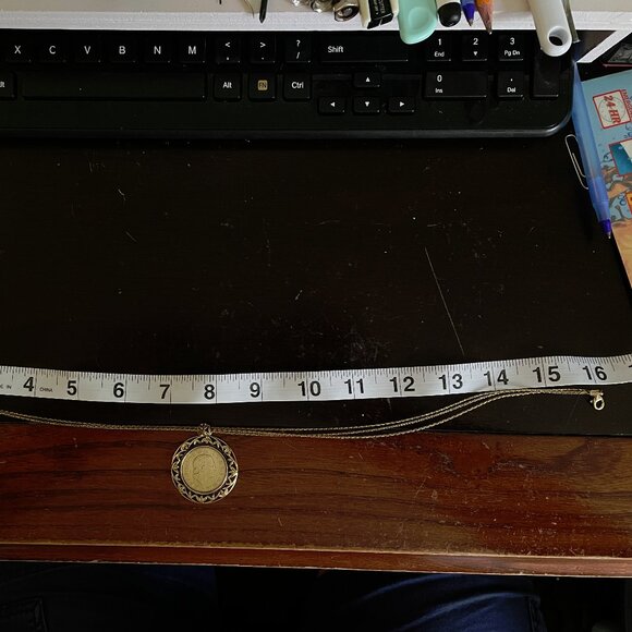 Technibond 200 Lira Coin on 16" Necklase. - Picture 4 of 5